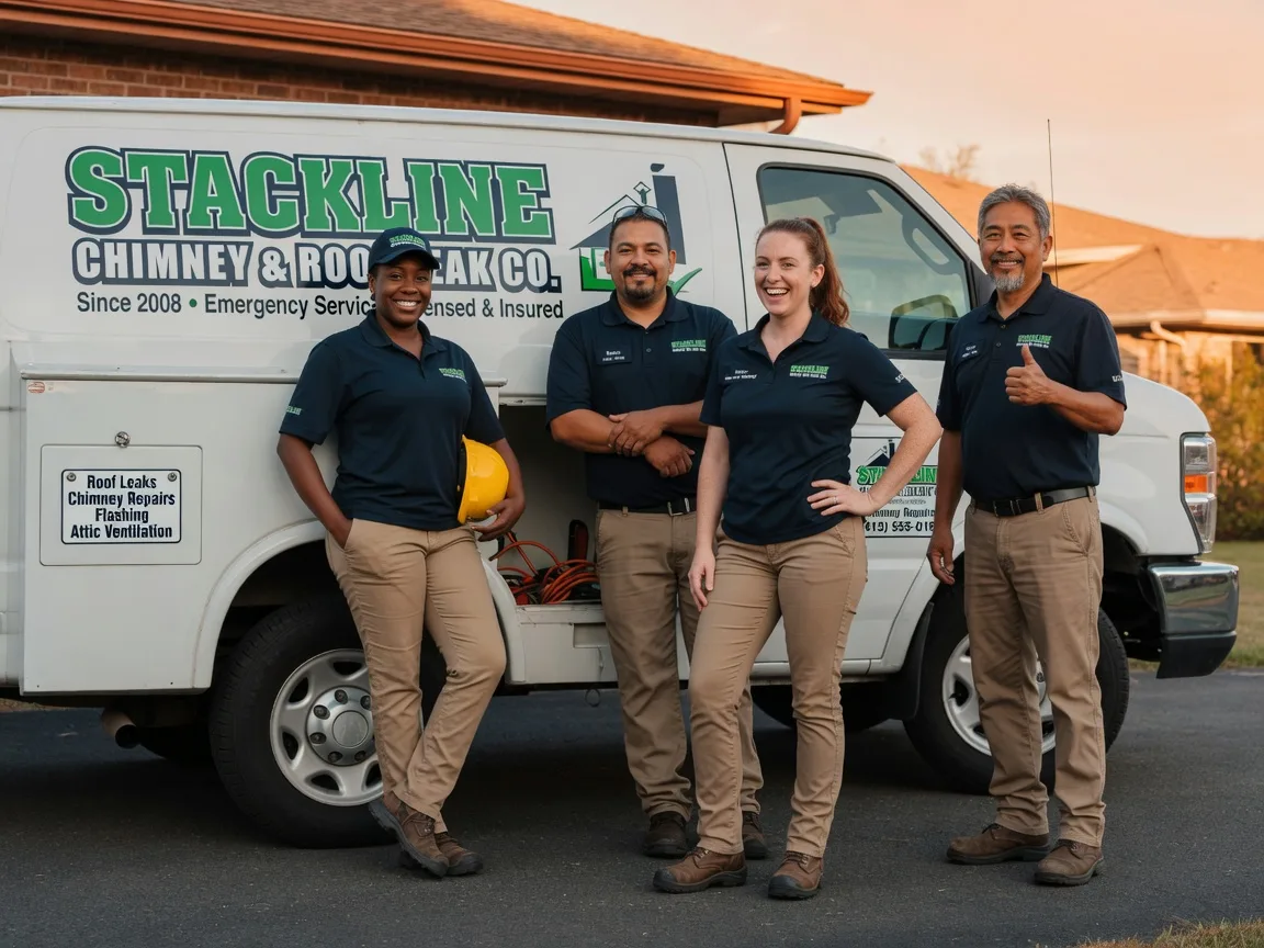Chimney flashing repair company in Edinburg, IL